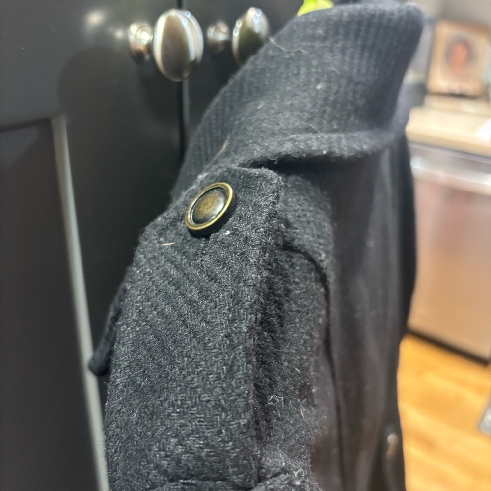 New with tags! GAP Black Double-Breasted Pea Coat - small - Picture 6 of 6